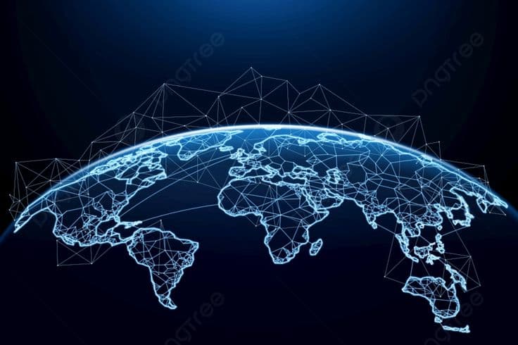 Global amateur radio network visualization
